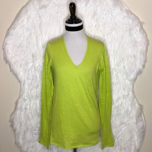 Madewell Wallace Neon Green Sweater